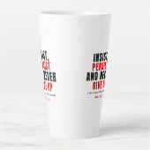 Never Give Up Two-Tone Mug カフェラテマグ (正面)