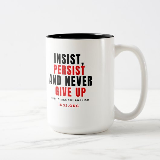 Never Give Up Two-Tone Mug ツートーンマグカップ (右)
