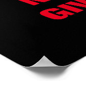 Never Give Up Winston Churchill Motivation Pop Art ポスター (角)