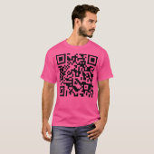 Never Gonna Give You Up Qr Code Tシャツ (正面フル)