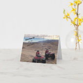 Never Grow Up Dunes誕生日カード カード (黄色い花)