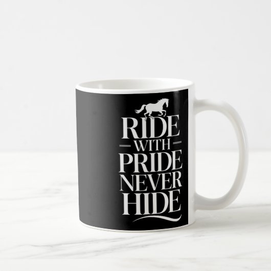 Never Hide Equestrians &amp;馬好き コーヒーマグカップ (右)