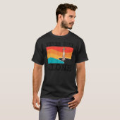 Never Hike Alone Saluki Graphic Hiking Tシャツ (正面フル)