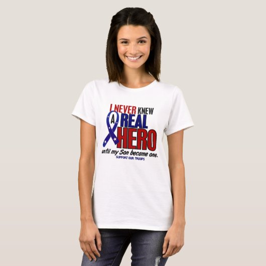 Never Knew A Hero 2 Son (Support Our Troops) Tシャツ (正面フル)