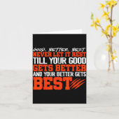 Never Let It Rest, Till Your Good Gets Motivation  カード (黄色い花)