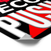 Never let quitting become a habit poster ポスター (角)