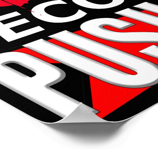 Never let quitting become a habit poster ポスター (角)