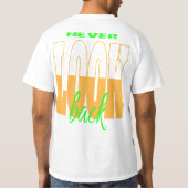 NEVER LOOK BACK メンズTシャツ Tシャツ (裏面)