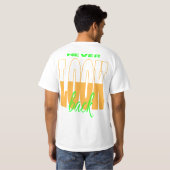 NEVER LOOK BACK メンズTシャツ Tシャツ (裏面フル)