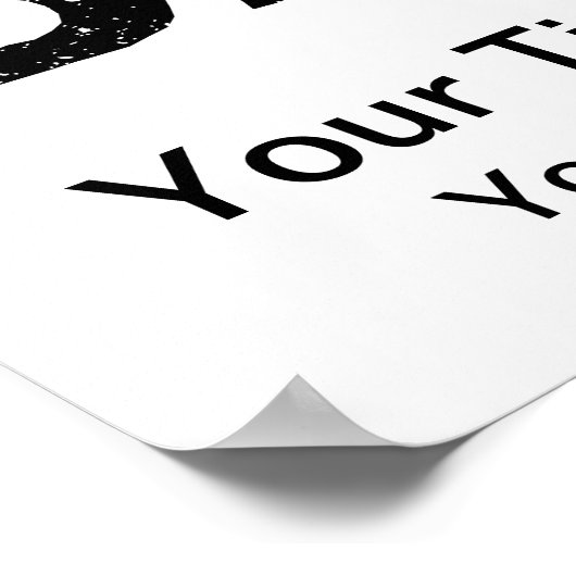 Never Look Back - Add Your Own Text ポスター (角)