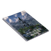 Never Look Back. Futuristic landscape with robots ノートブック (右側)