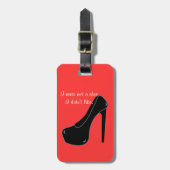 Never met a Shoe ラゲッジタグ (正面縦)