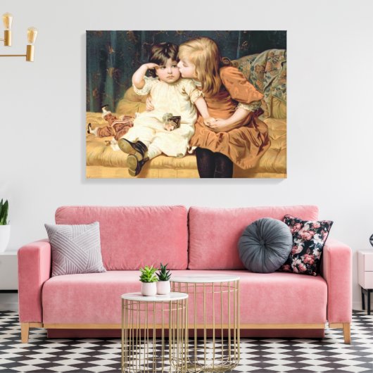 Never Mind (by Frederick Morgan) キャンバスプリント (インサイチュ (リビング))