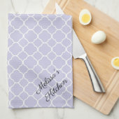 Never mss with Southern Women Lavenderカスタム キッチンタオル (四つ折り)