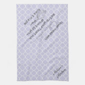 Never mss with Southern Women Lavenderカスタム キッチンタオル (縦)