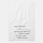 Never mss with Southern Women Lavender カスタム Kit キッチンタオル (縦)