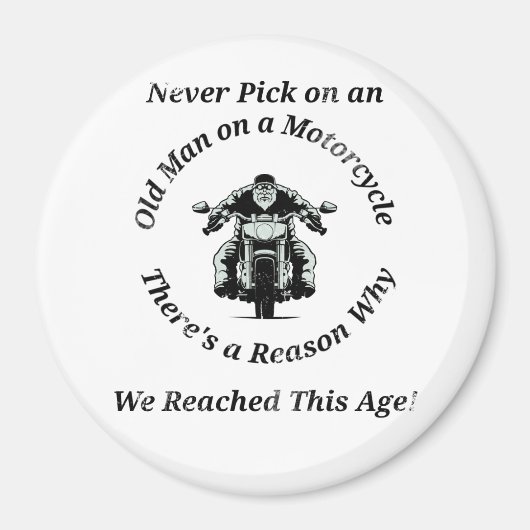 Never Pick on a Hold Man Obyckeの縮約形 マグネット (正面)