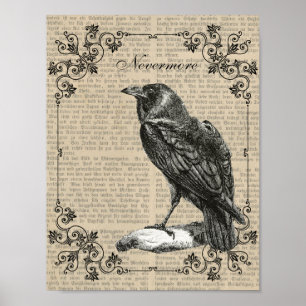 Never, Raven, Edgar Allan Poeのポスター ポスター