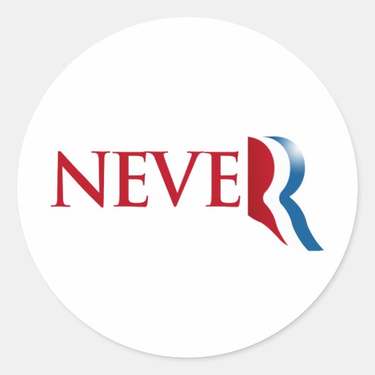 Never Romney.png ラウンドシール (正面)