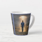 Never separated from God カフェラテマグ (右アングル)