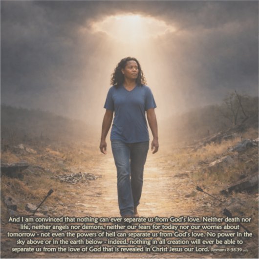 Never separated from God シール (正面)