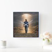 Never separated from God スクエア壁時計 (ホーム)