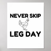 Never Skip Leg Day ポスター (正面)