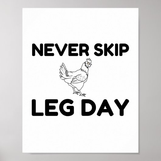 Never Skip Leg Day ポスター (正面)