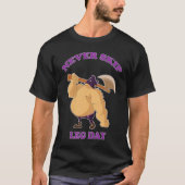 NEVER SKIP LEG DAY  Executioner Mens Tシャツ (正面)