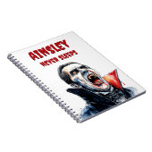 Never Sleeps Vampire Gothic Water Colorホラーアート ノートブック (右側)