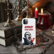 Never Sleeps Vampire Gothic Water Colorホラーアート