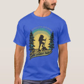 Never Stop Exploring Michigan yellow Tシャツ (正面)