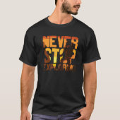Never Stop Exploring Take A Hike Hiking Outdoor Ca Tシャツ (正面)