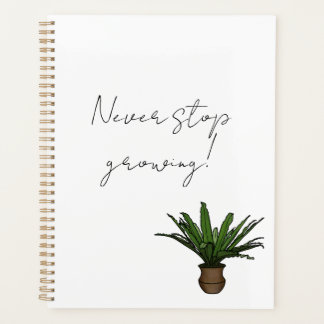 「Never Stop Growing」ポットプランター付プランナー プランナー手帳
