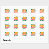Never Stop Growing Sticker  ラウンドシール (シート)