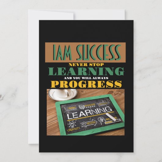 NEVER STOP LEARNING 招待状 (正面)