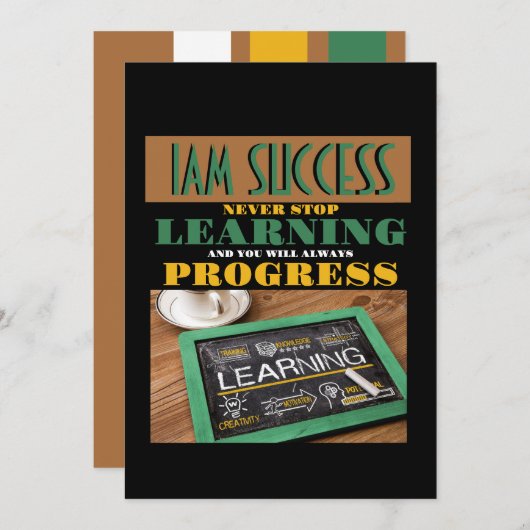 NEVER STOP LEARNING 招待状 (正面/裏面)