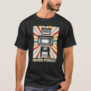 Never Tee 忘れ Videocassetteおもしろい FD V Tシャツ
