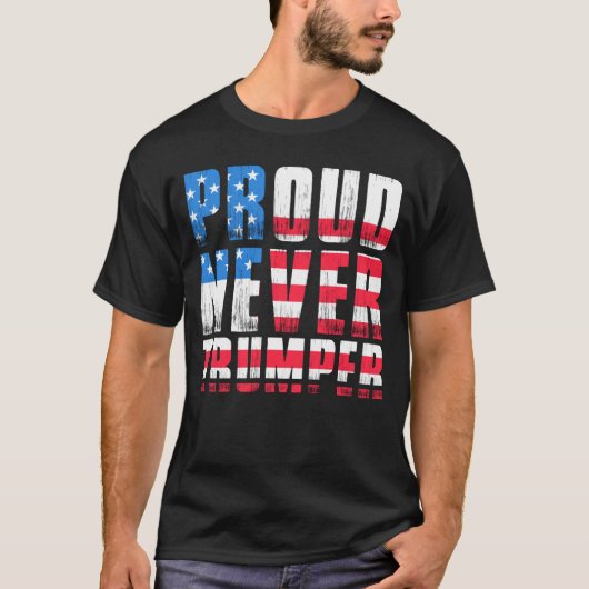 Never Thrumper Tshirtの選挙キャンペーンUSA tシャツ (正面)