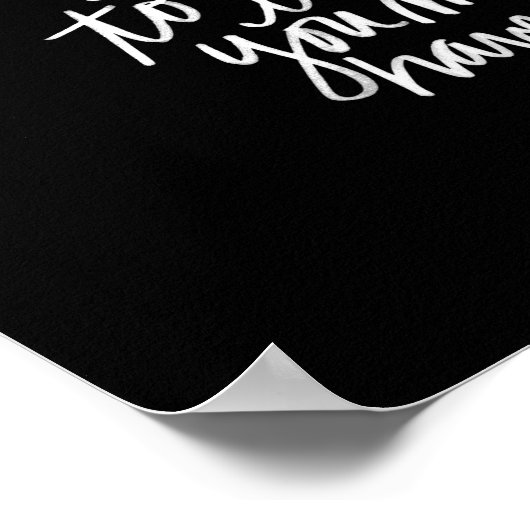 Never too Late Print | black and white quote ポスター (角)