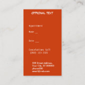 Never Too MUchアポイントメントStAttorney 予約カード (裏面)