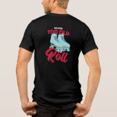 Never Too Old To To – バック転がグラフィックス トライブレンドＴシャツ (裏面)
