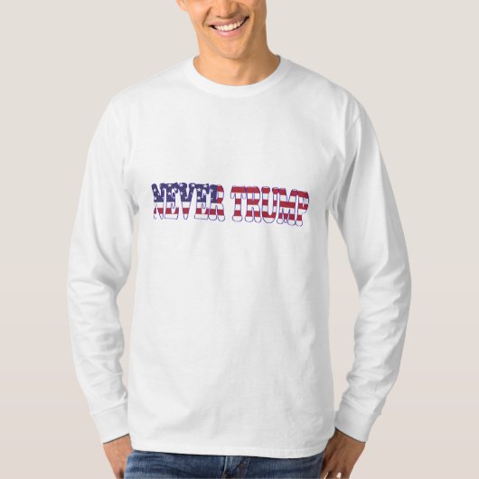 Never Trump – プロジェストップクト2025 – 民主主義を守る Tシャツ (正面)