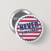 "Never Trump"選択ボタン 缶バッジ (正面&裏面)