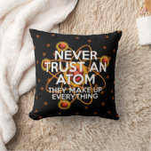 NEVER TRUST AN ATOM 科学 クッション (ブランケット)