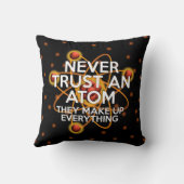NEVER TRUST AN ATOM 科学 クッション (裏面)