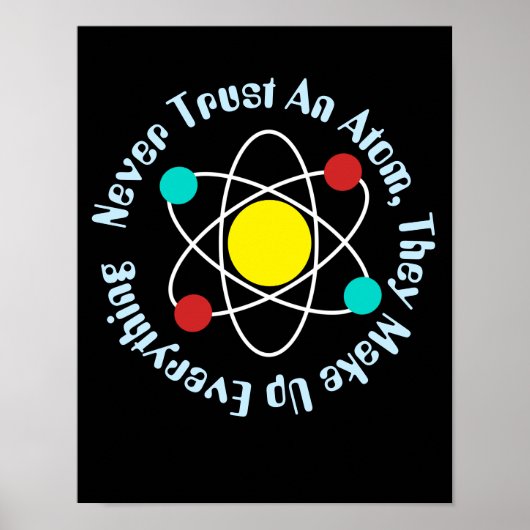 Never Trust An Atom, Science Chemistry先生 ポスター (正面)