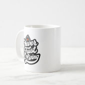 Never Trust the Living | おもしろウィジャボード コーヒーマグカップ (正面左)