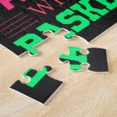 Never Underestimate A Girl Who Plays Basketball  ジグソーパズル (側面)