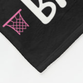 Never Underestimate A Girl Who Plays Bysketbyll フリースブランケット (角)